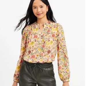 Garden Ruffle Sleeve Blouse